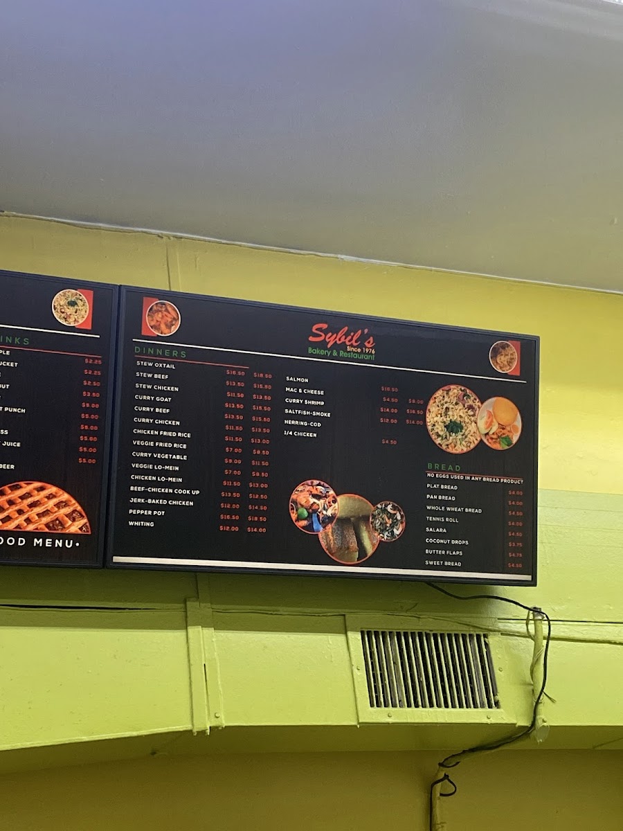 Sybil's Bakery & Restaurant Photo Menu 1