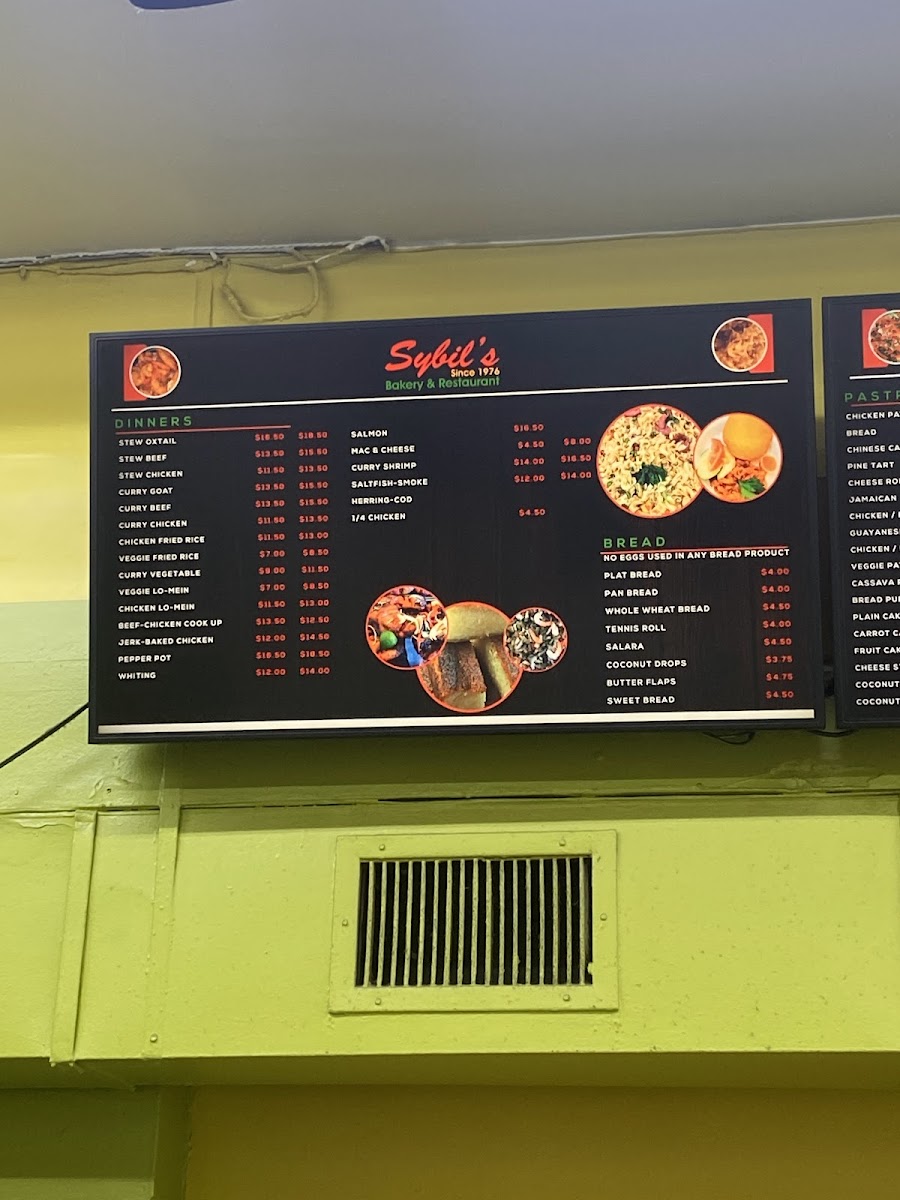 Sybil's Bakery & Restaurant Photo Menu 2
