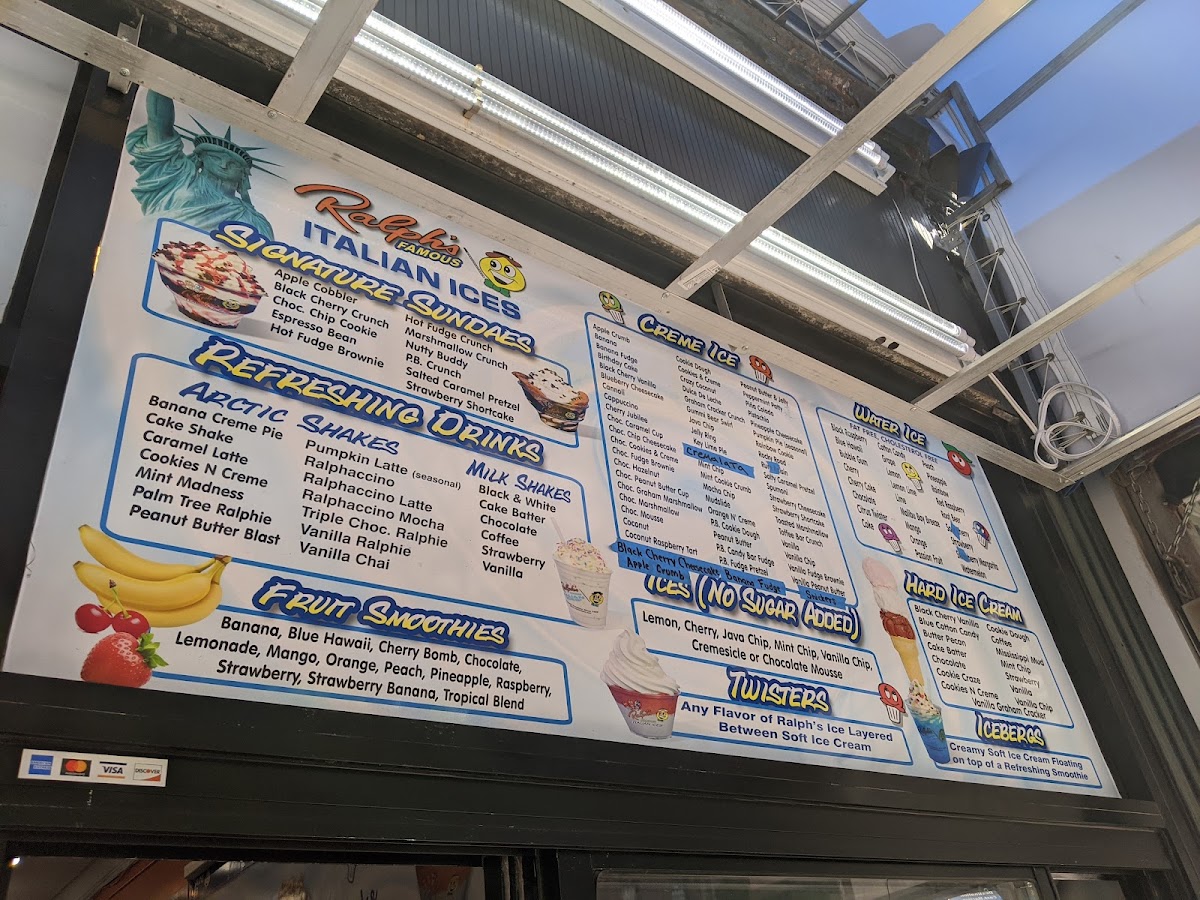 Ralph’s Famous Italian Ices Photo Menu 1