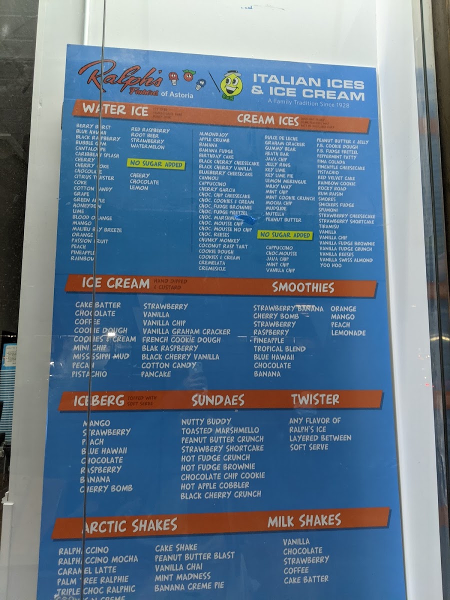 Ralph’s Famous Italian Ices Photo Menu 5