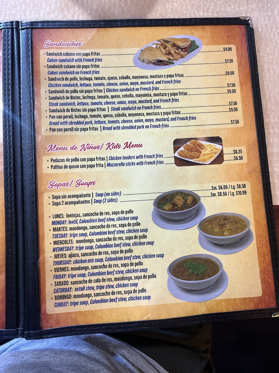 Mi Tierra Latina Photo Menu 1