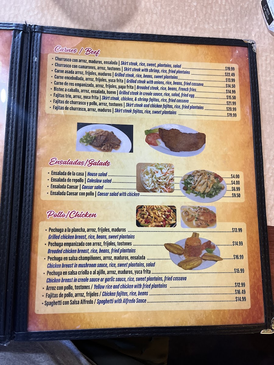 Mi Tierra Latina Photo Menu 2