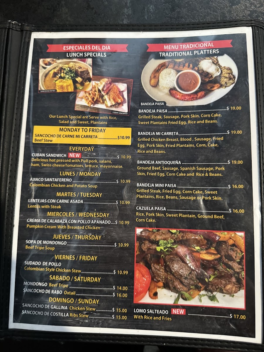 Mi Carreta Restaurant & Bakery Photo Menu 8
