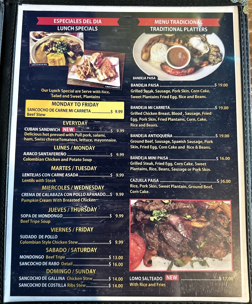 Mi Carreta Restaurant & Bakery Photo Menu 9