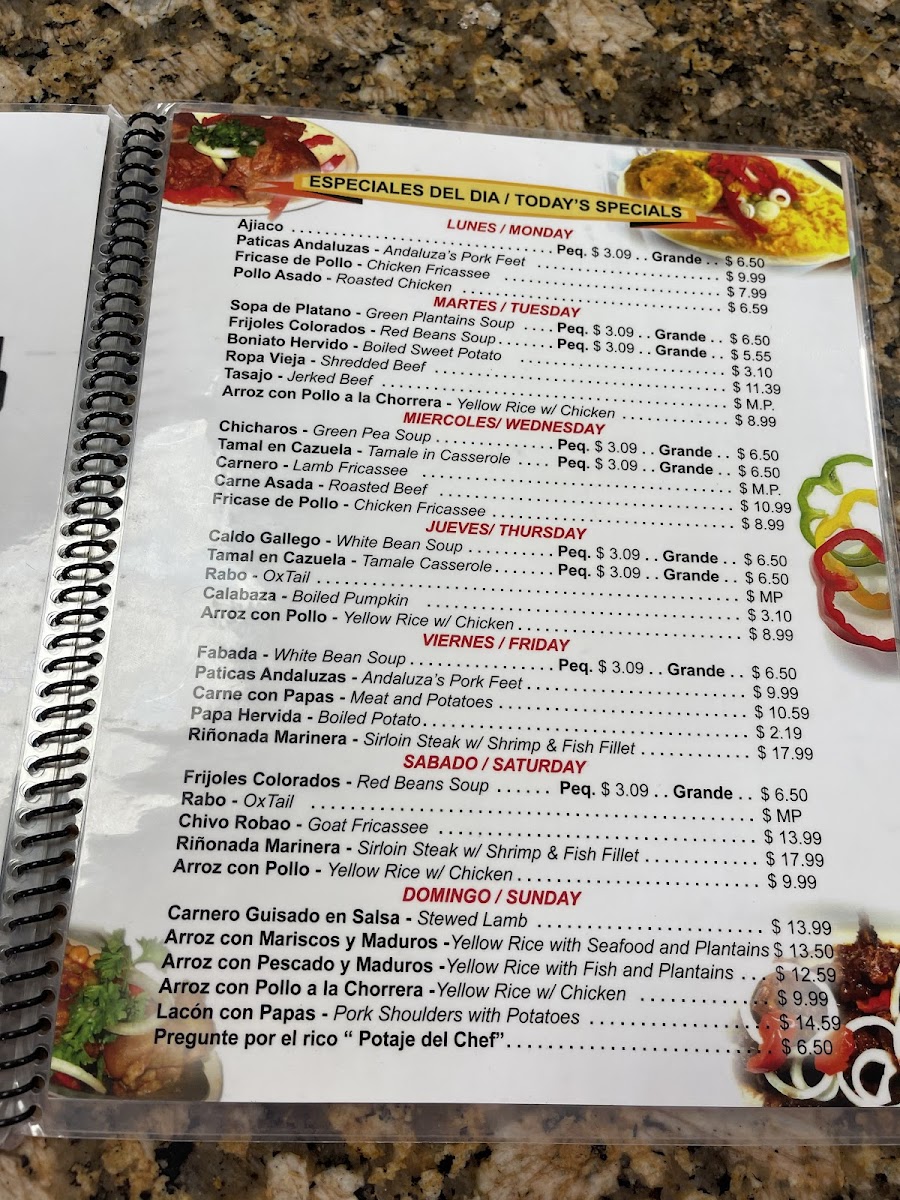 Casa Marin Restaurant Photo Menu 2