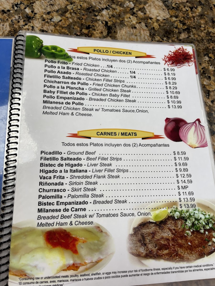 Casa Marin Restaurant Photo Menu 3