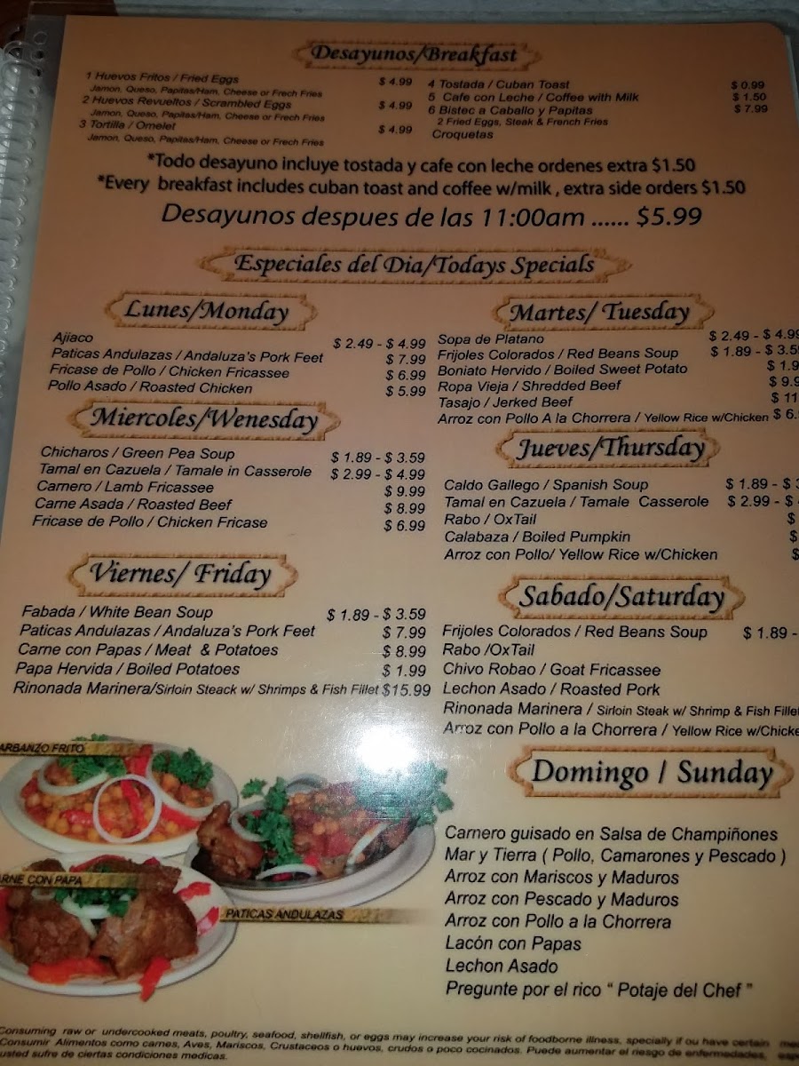 Casa Marin Restaurant Photo Menu 9