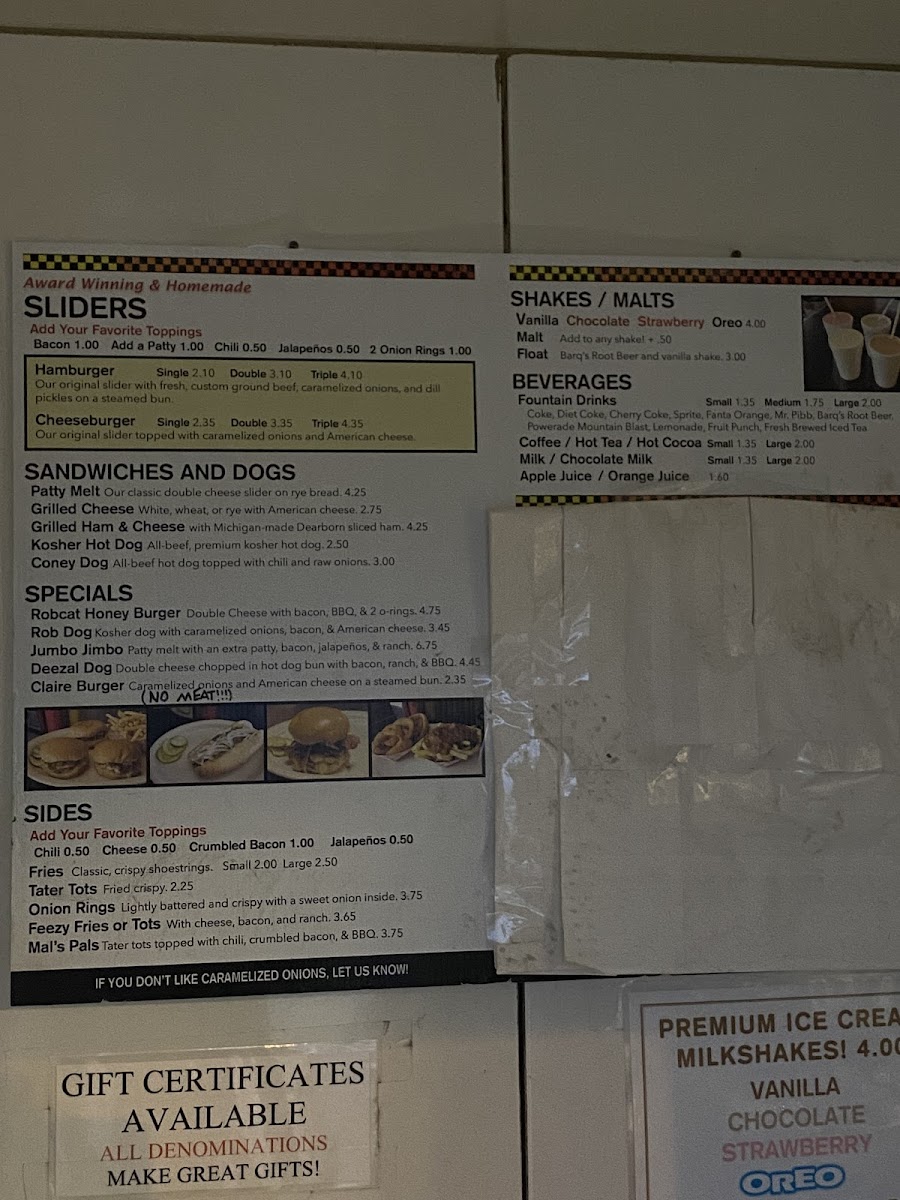 Hunter House Hamburgers Photo Menu 4