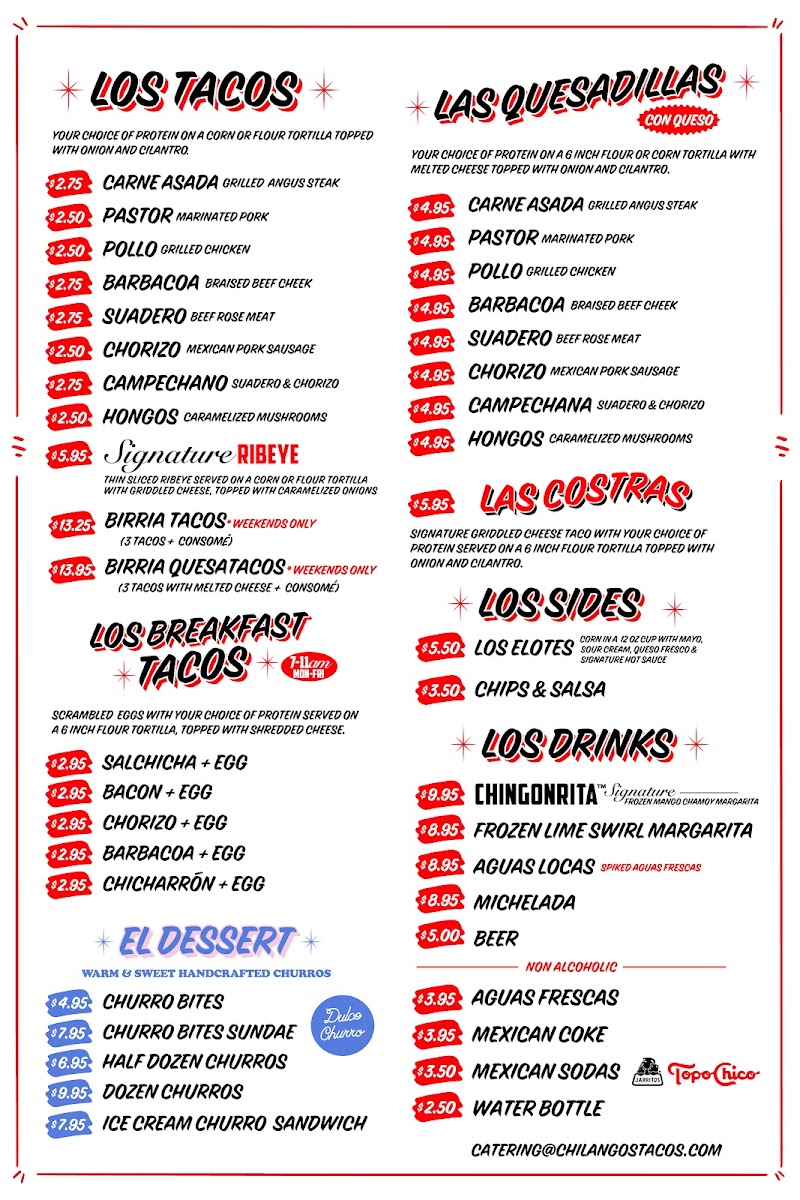 Chilangos Tacos Photo Menu 1