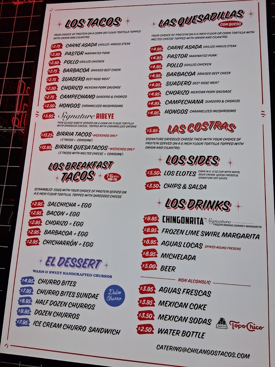 Chilangos Tacos Photo Menu 3