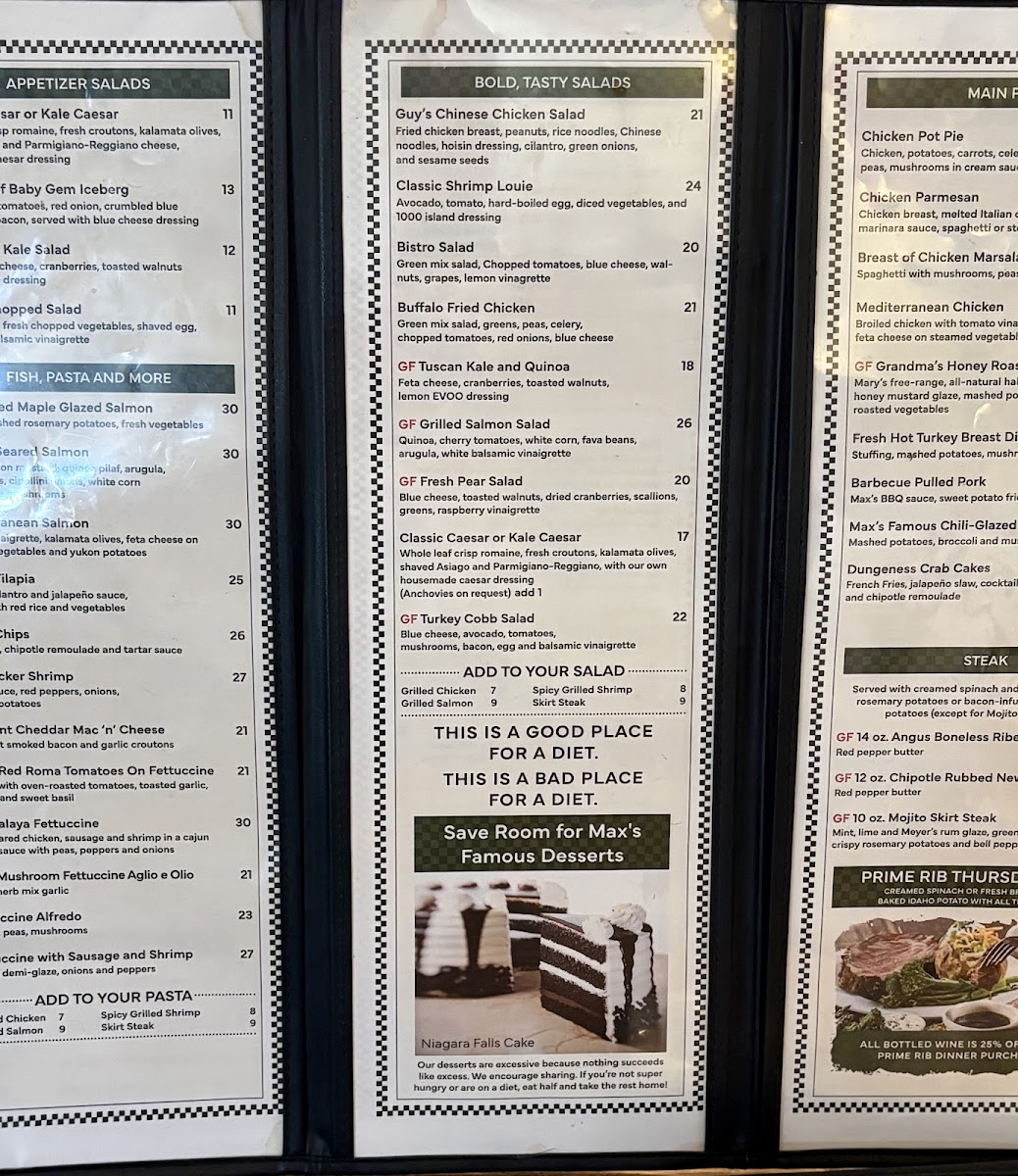 Max's of Burlingame Photo Menu 2