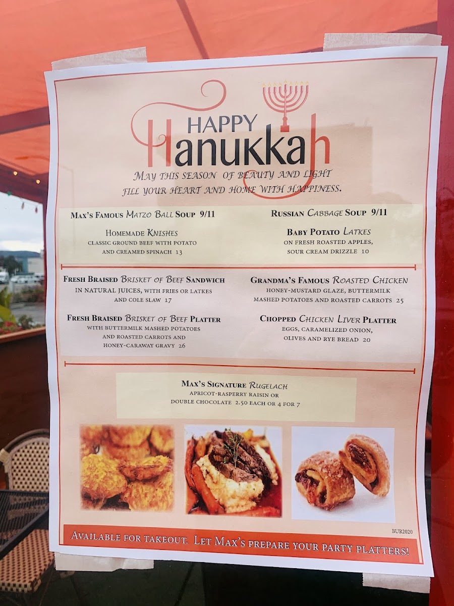 Max's of Burlingame Photo Menu 4