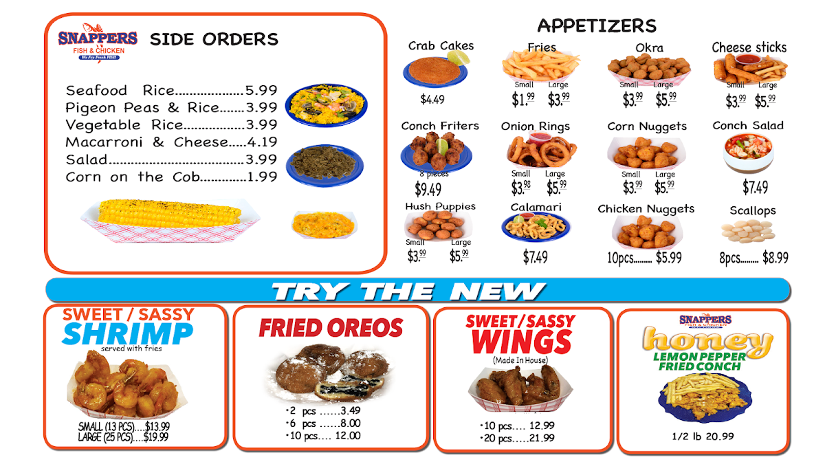 Snappers Fish And Chicken Photo Menu 5