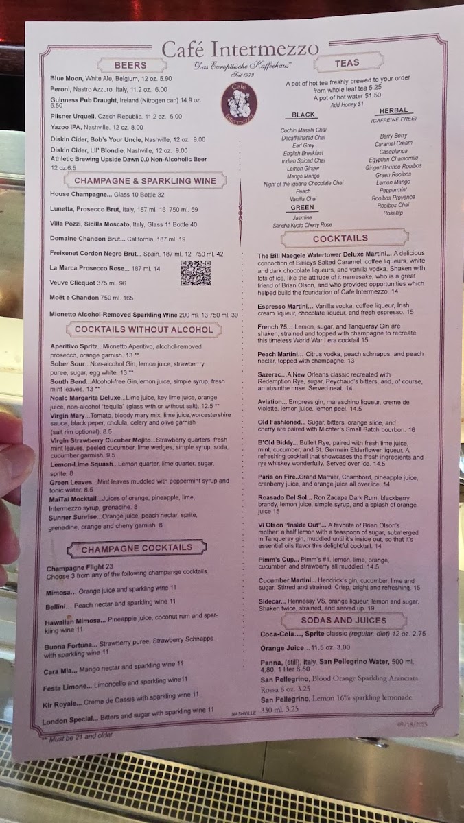 Café Intermezzo - Nashville Photo Menu 10