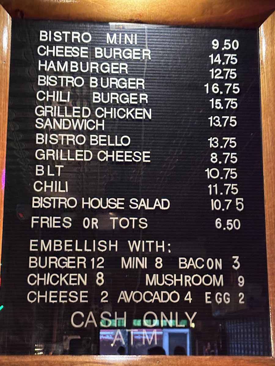 Corner Bistro Photo Menu 6