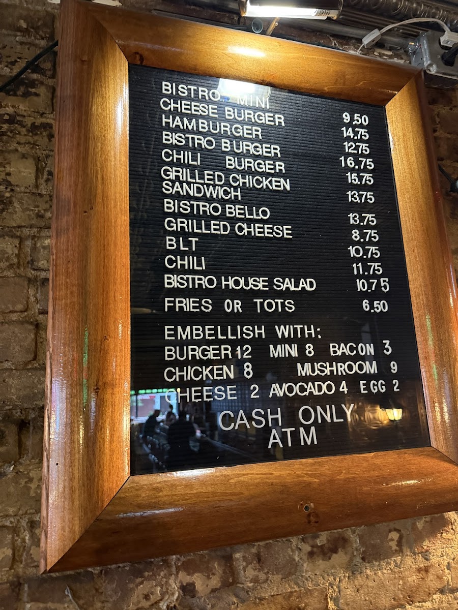 Corner Bistro Photo Menu 7