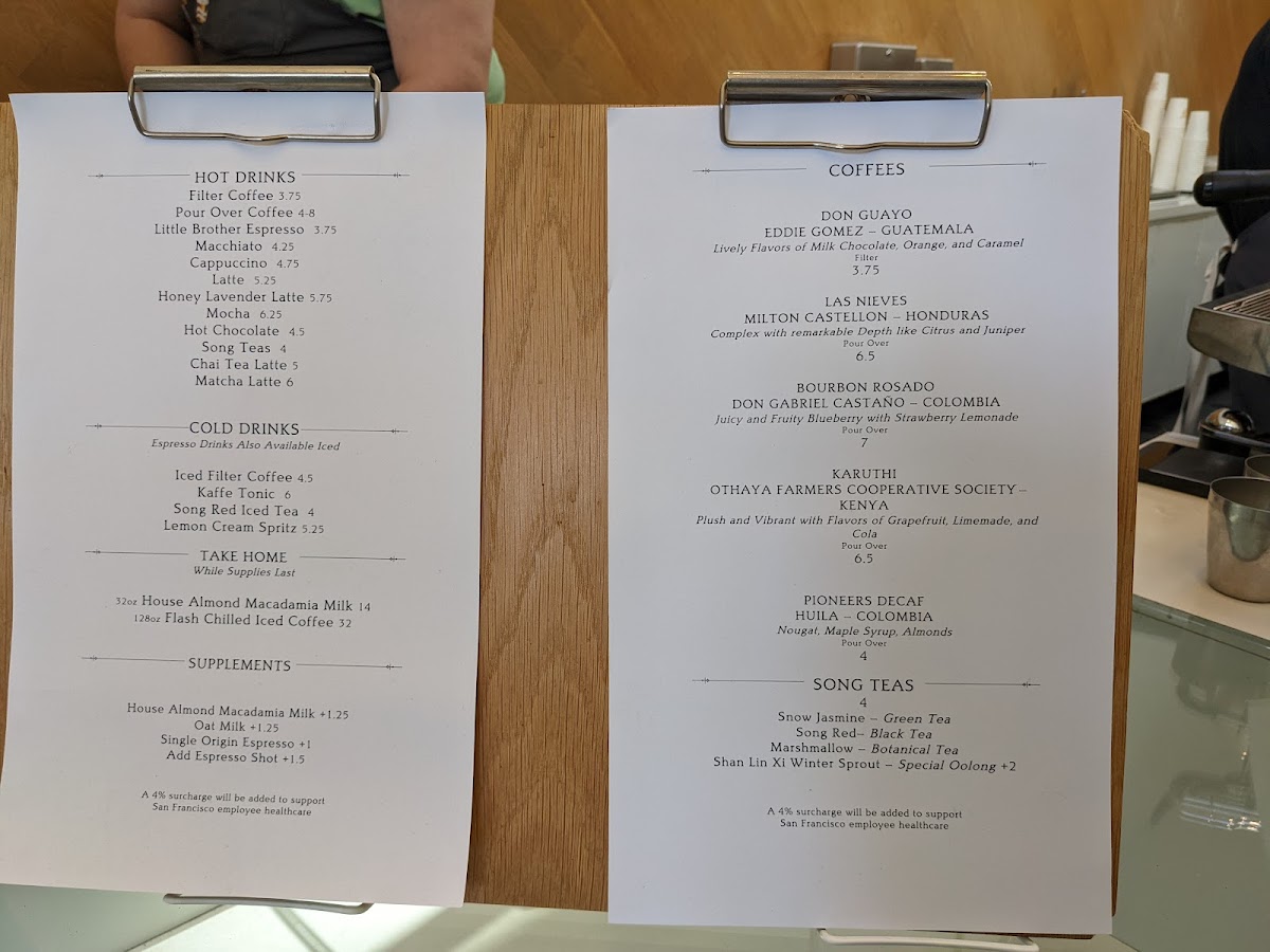 Saint Frank Coffee Photo Menu 6
