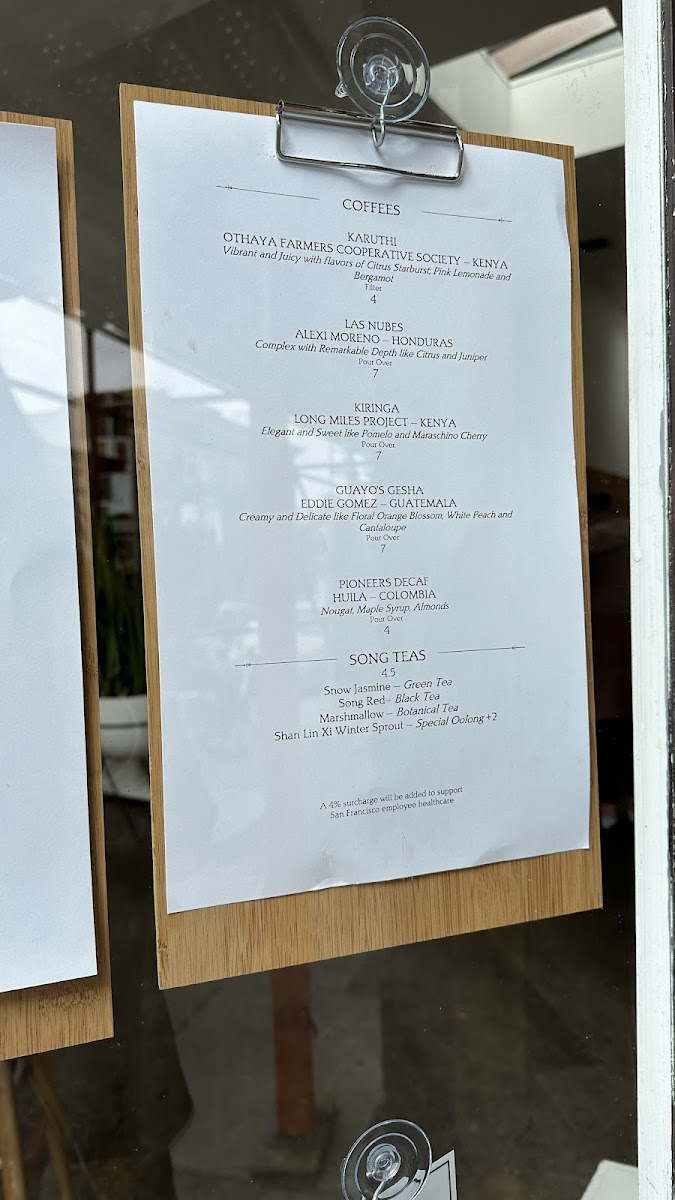 Saint Frank Coffee Photo Menu 8