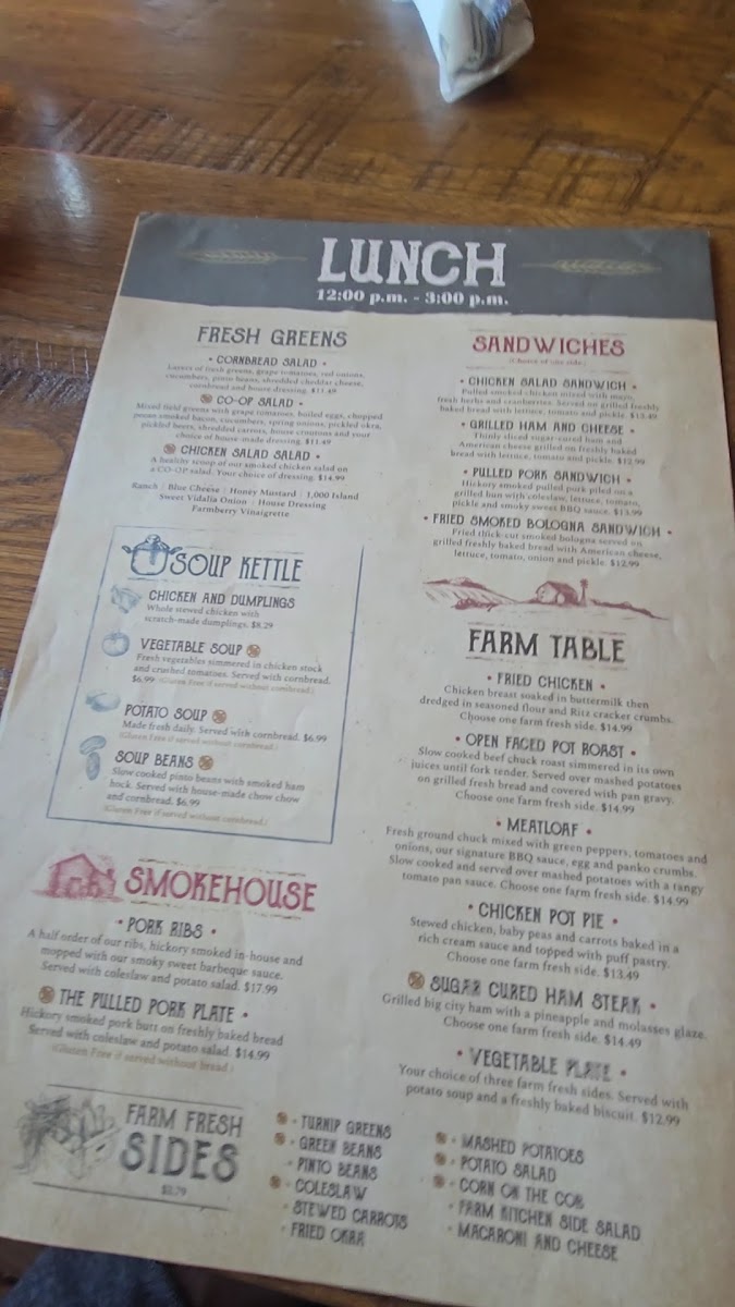 Five Oaks Farm Kitchen Photo Menu 1