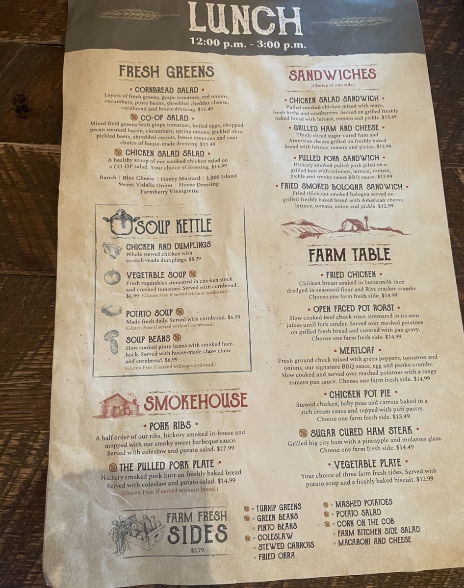 Five Oaks Farm Kitchen Photo Menu 2