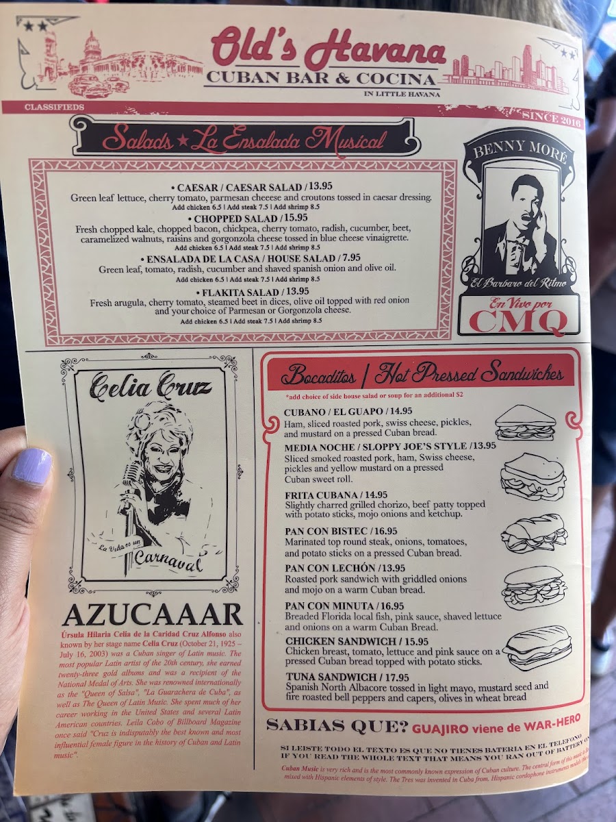 Old's Havana Cuban Bar & Cocina Photo Menu 8