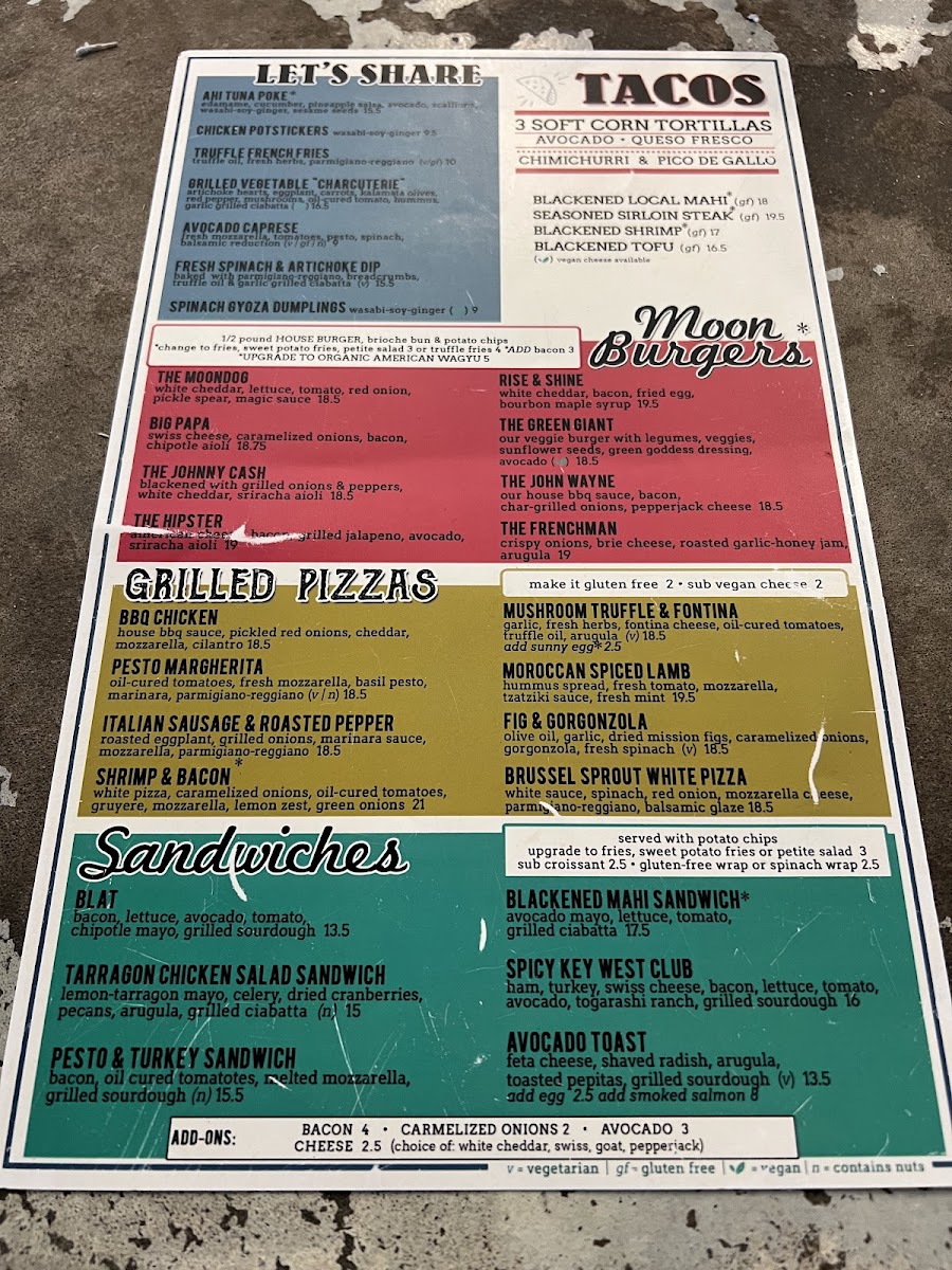 Moondog Cafe Key West Photo Menu 10