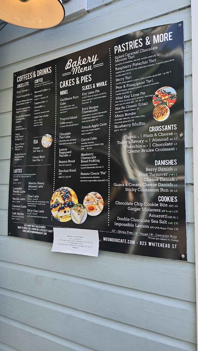 Moondog Cafe Key West Photo Menu 2