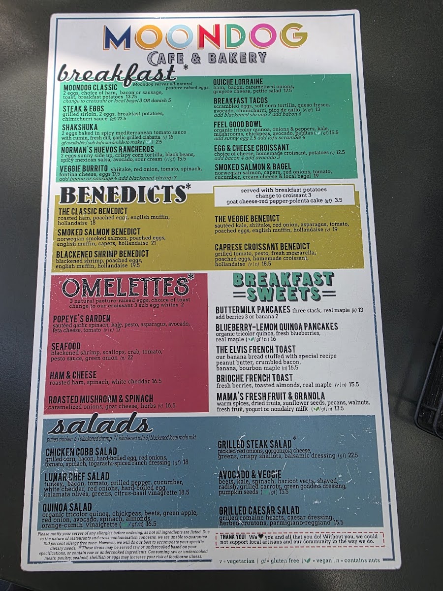 Moondog Cafe Key West Photo Menu 3
