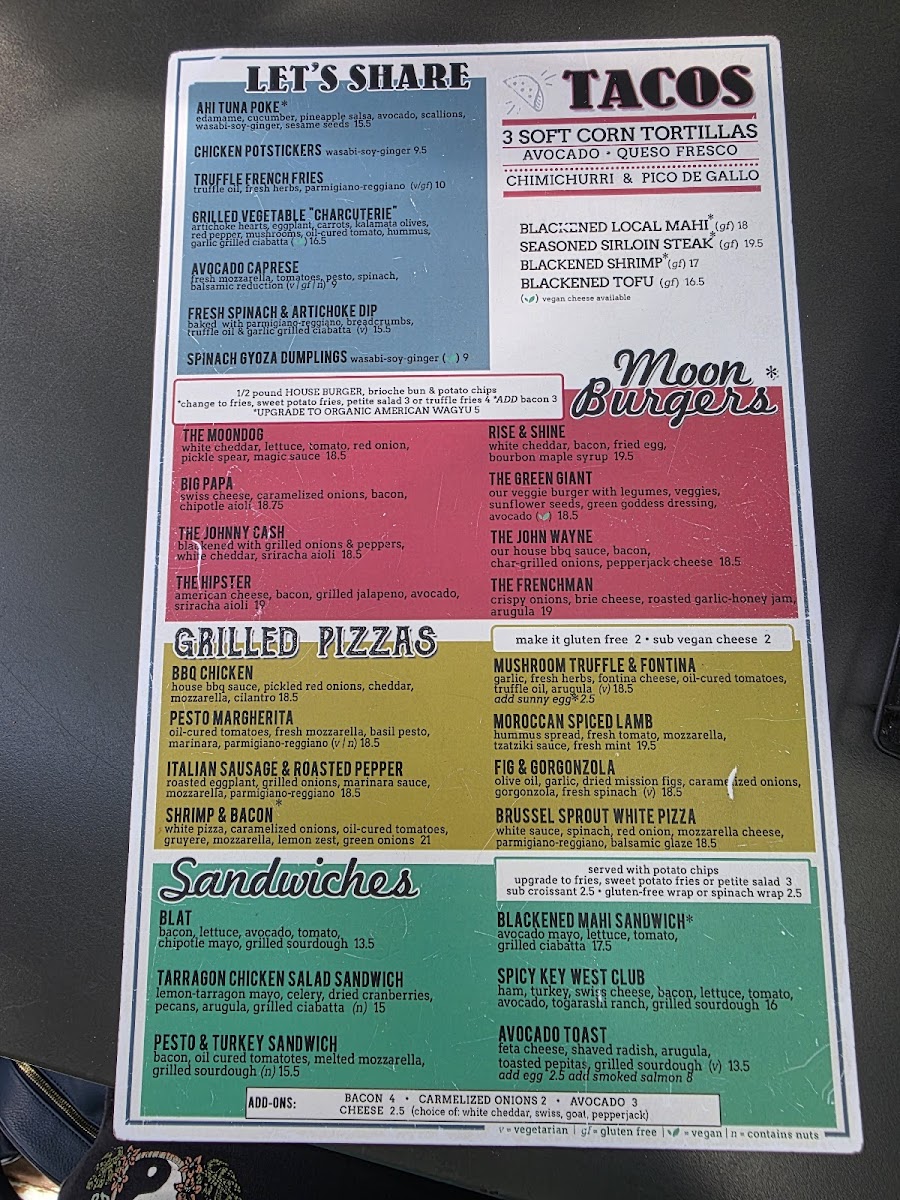 Moondog Cafe Key West Photo Menu 4