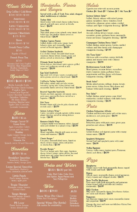 Leone Café Photo Menu 4