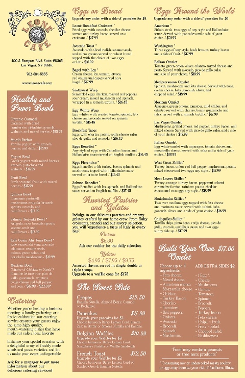 Leone Café Photo Menu 5