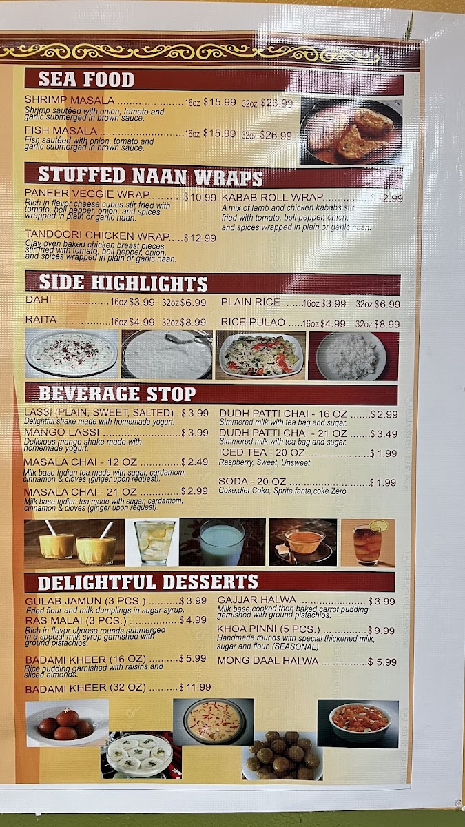 The Indian Oven Photo Menu 2