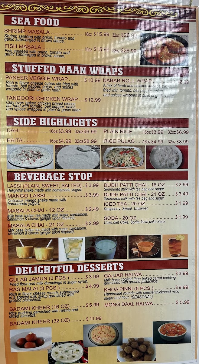 The Indian Oven Photo Menu 3