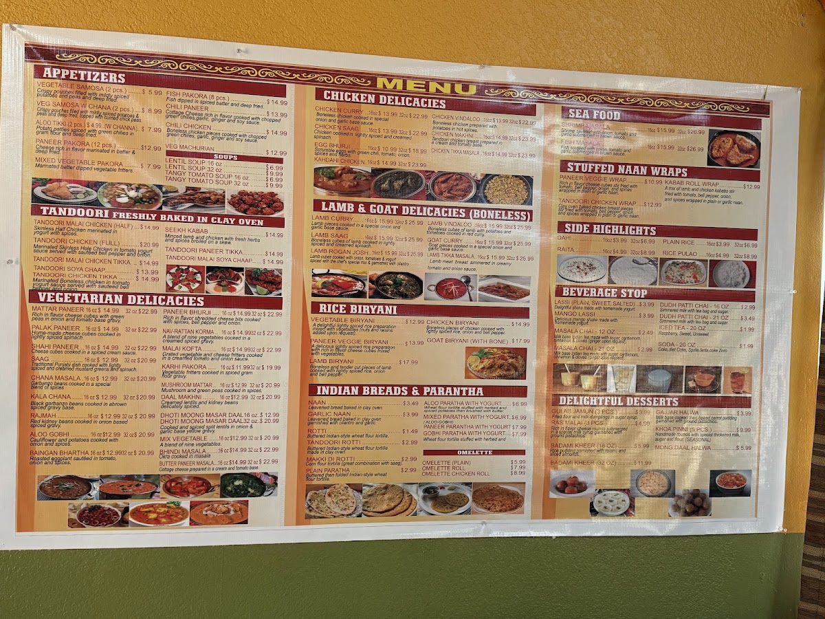 The Indian Oven Photo Menu 4