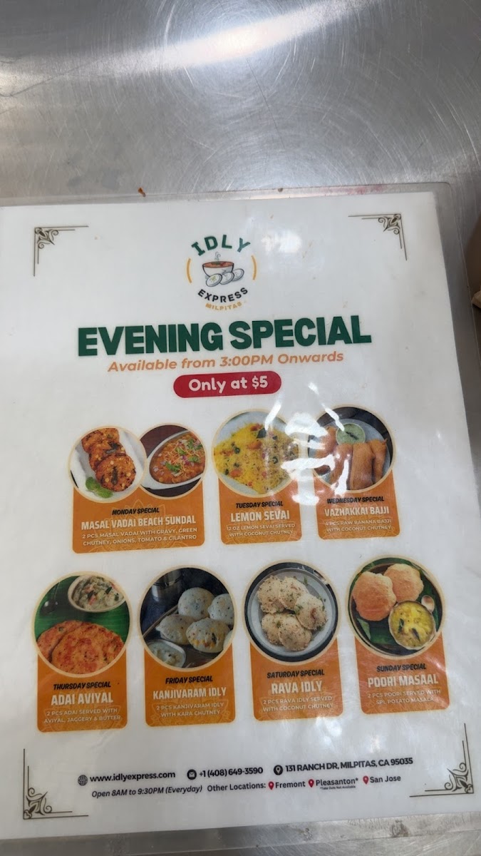 Idly Express - Milpitas Photo Menu 7