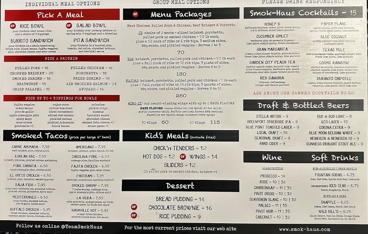 Smok-Haus Photo Menu 4