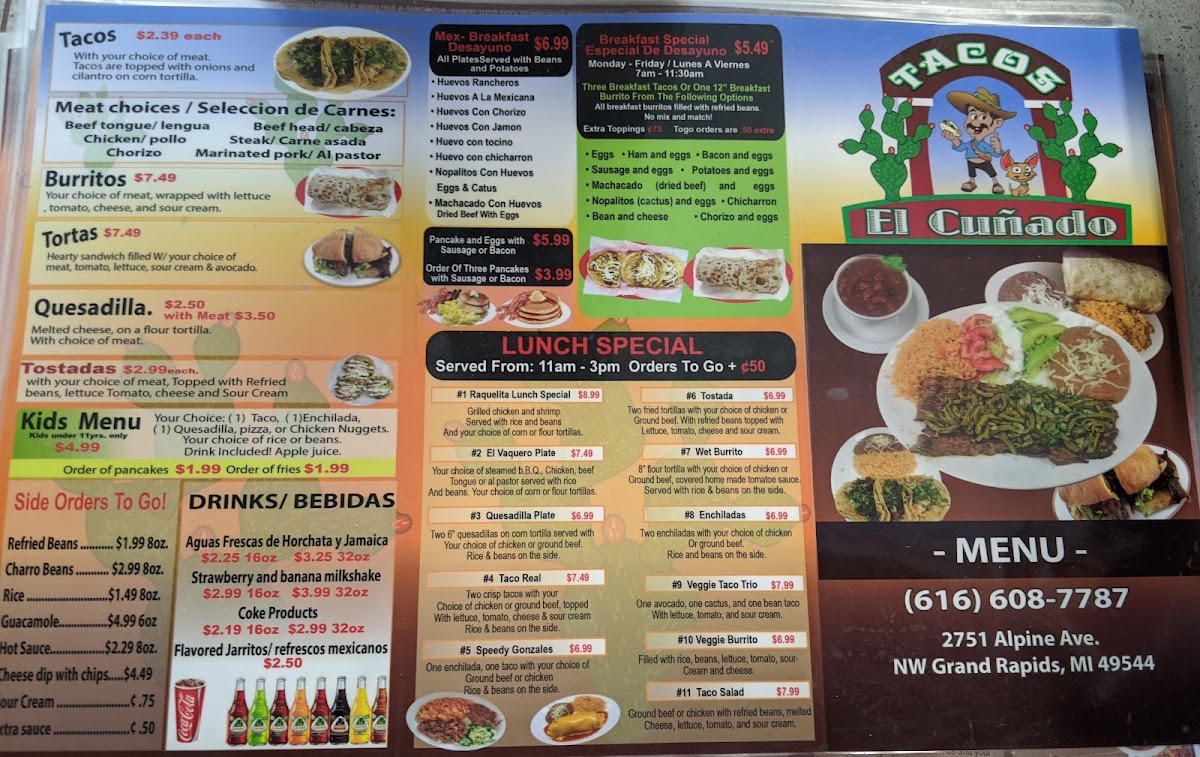Tacos El Cunado Photo Menu 3