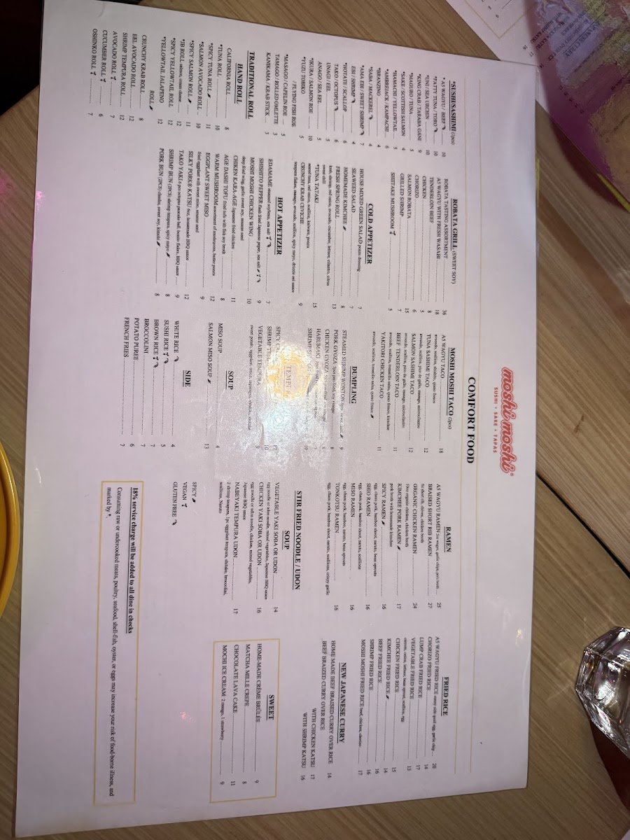 Moshi Moshi Miami Beach Photo Menu 2