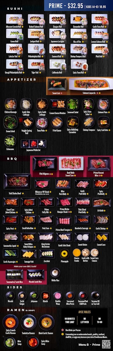 888 JAPANESE BBQ Photo Menu 1