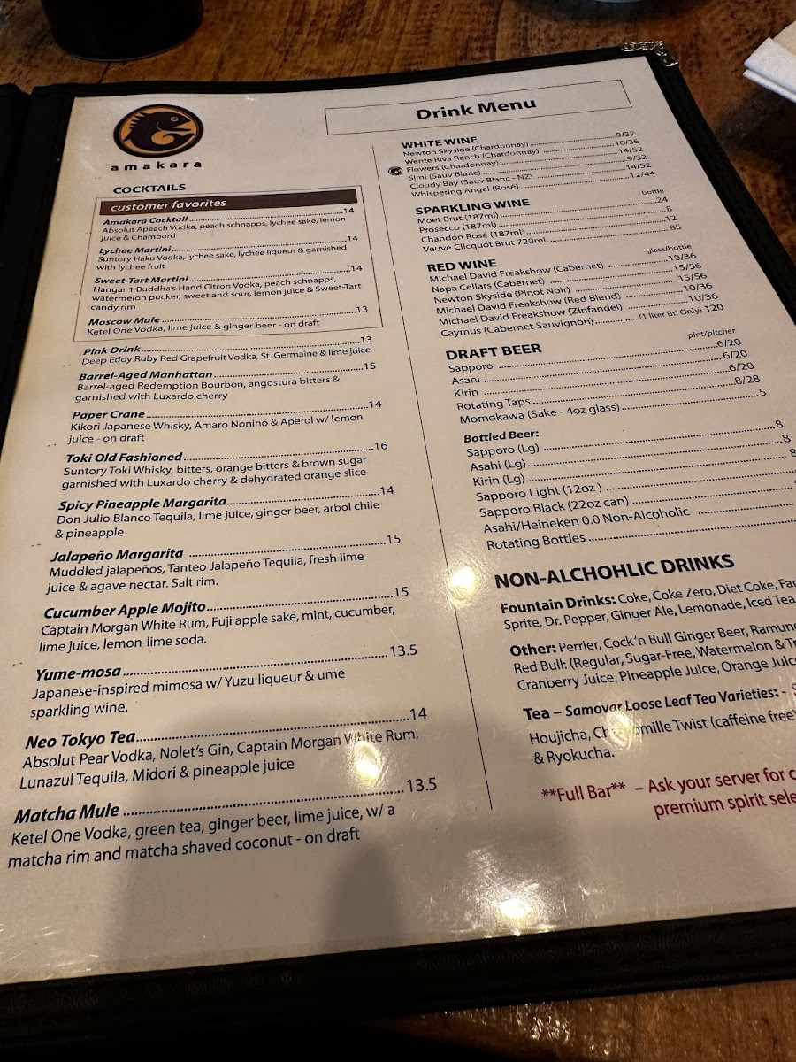 Amakara Photo Menu 4