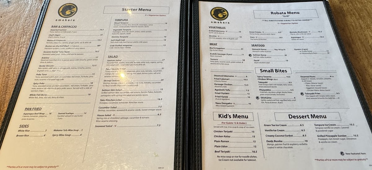 Amakara Photo Menu 5