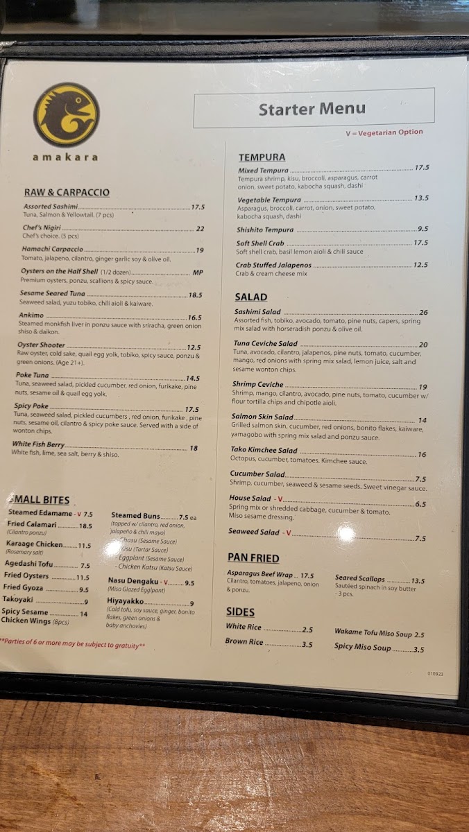 Amakara Photo Menu 8