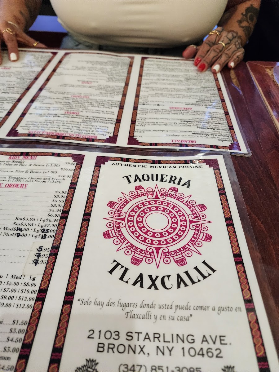 Taqueria Tlaxcalli Photo Menu 7