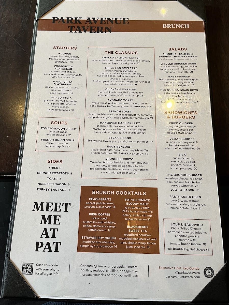 Park Avenue Tavern Photo Menu 3