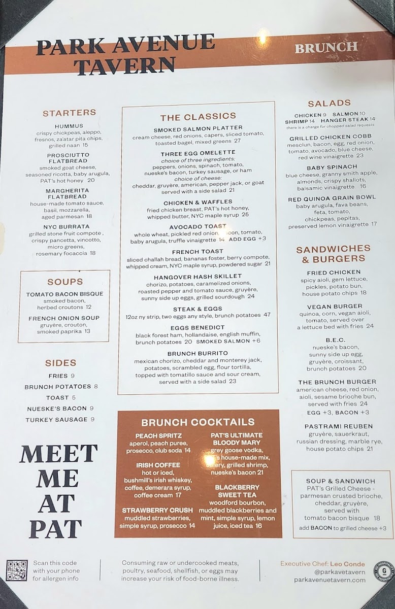 Park Avenue Tavern Photo Menu 4