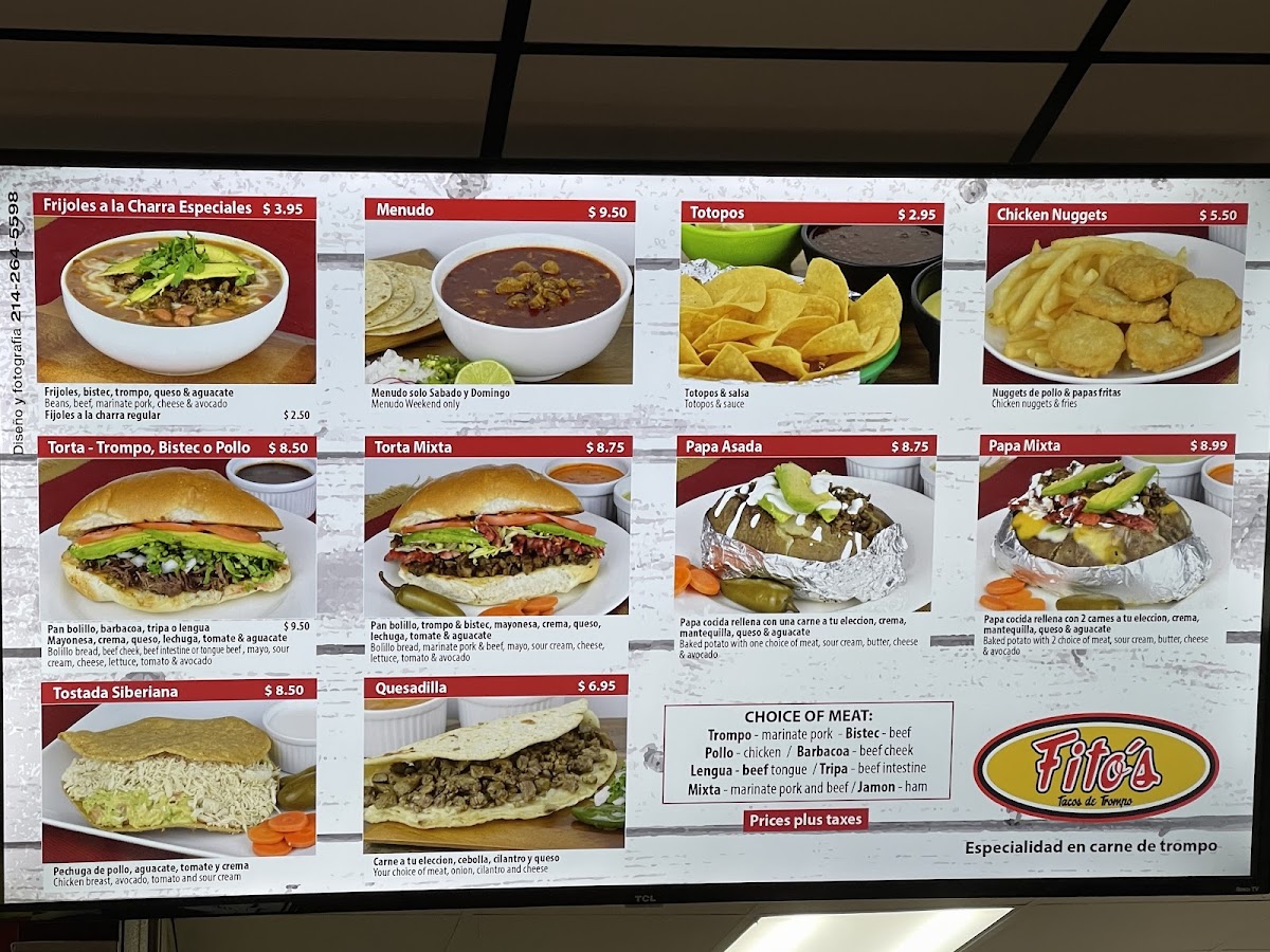Fito's Tacos De Trompo Photo Menu 6