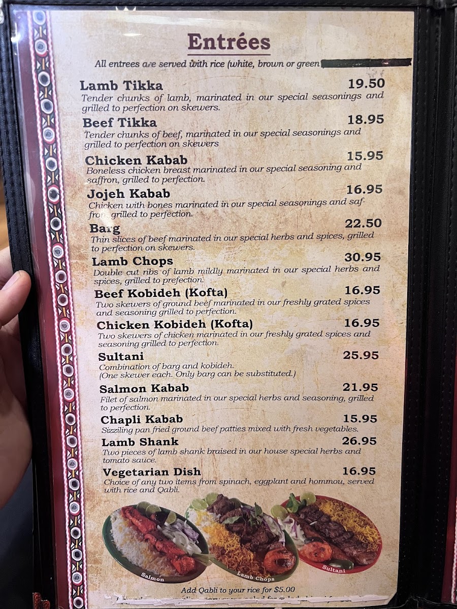 Kabul Kabab House Photo Menu 9