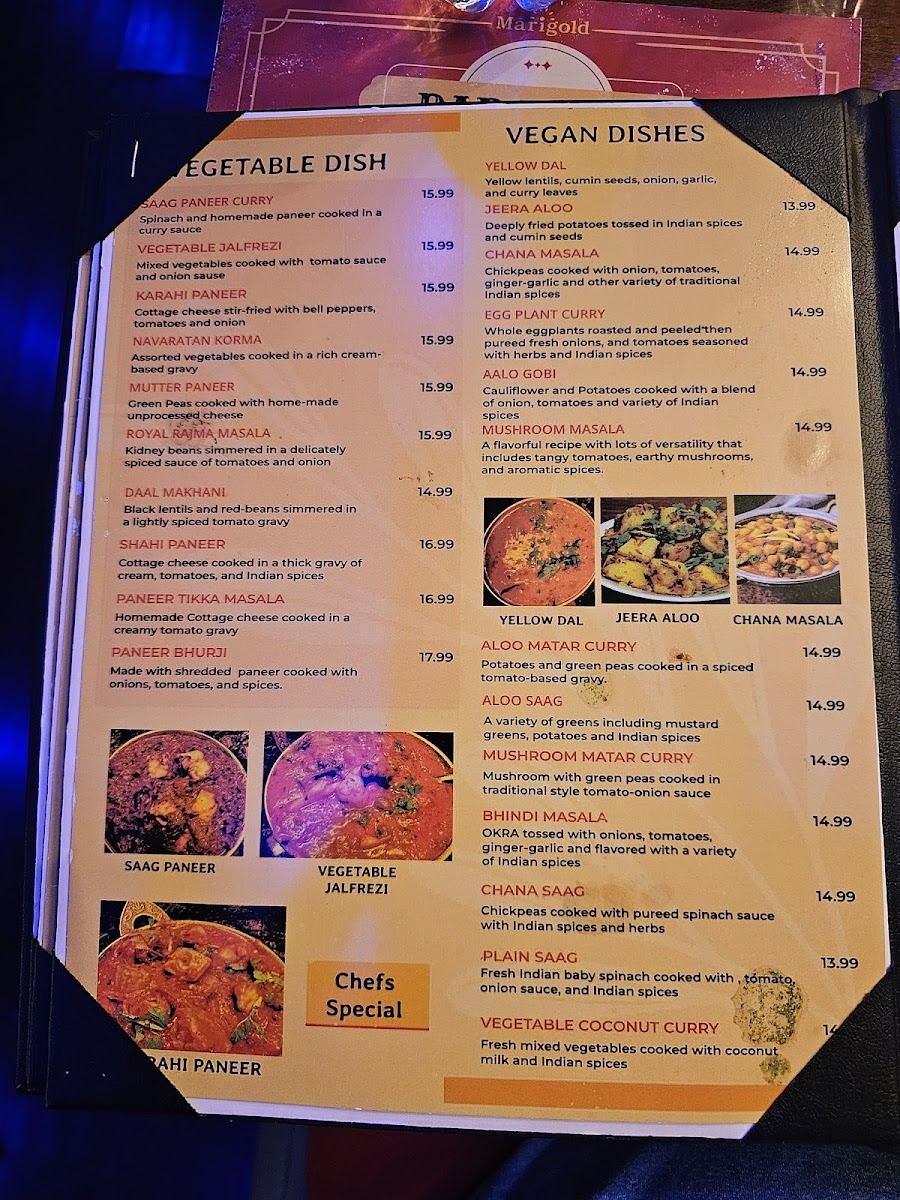 Marigold Fine Indian Cuisine Photo Menu 8