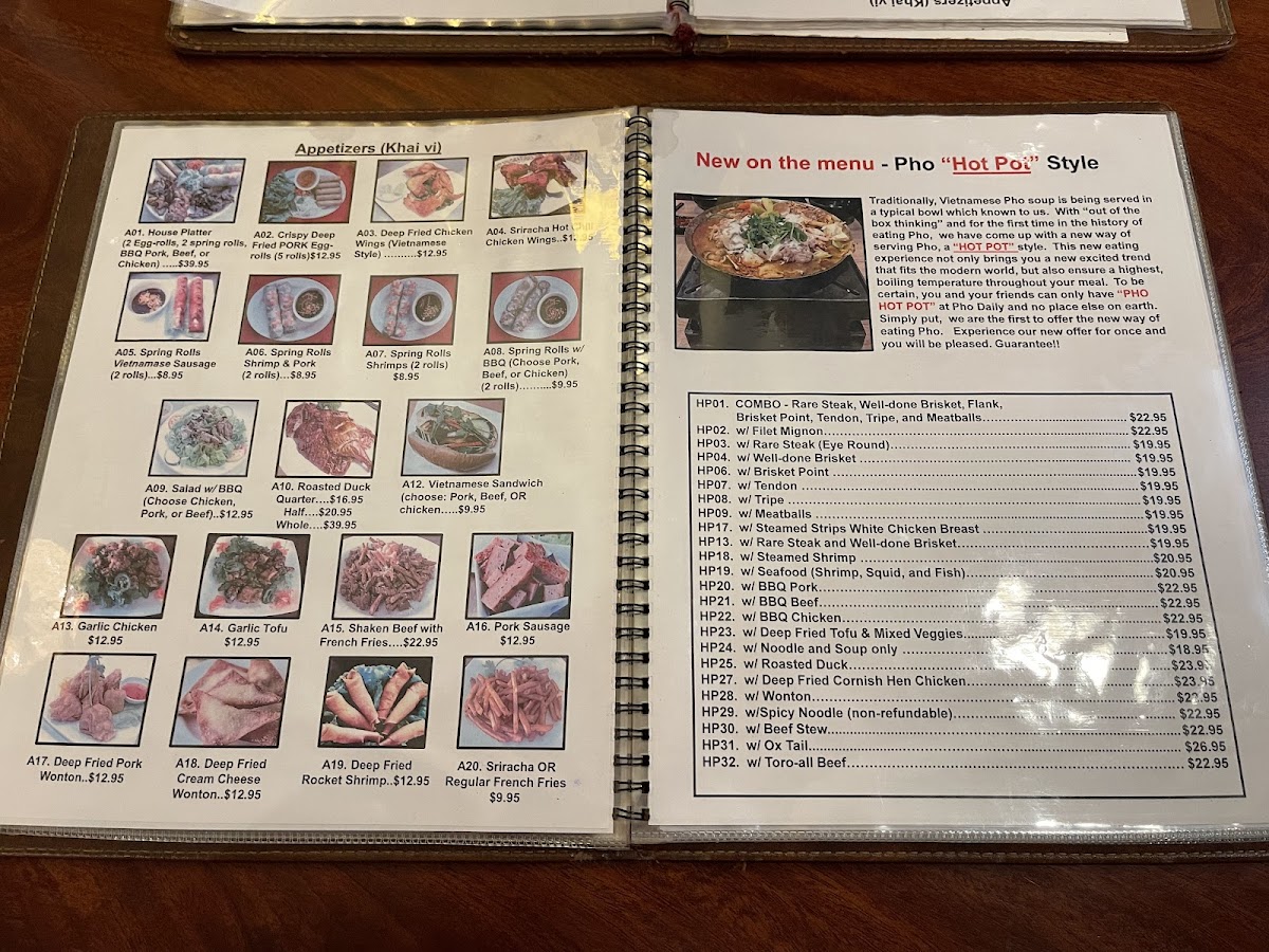 Pho Daily Photo Menu 2