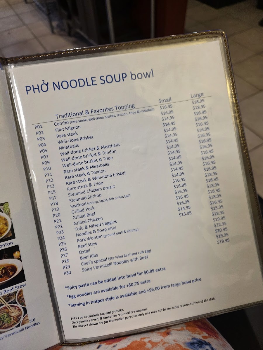 Pho Daily Photo Menu 4